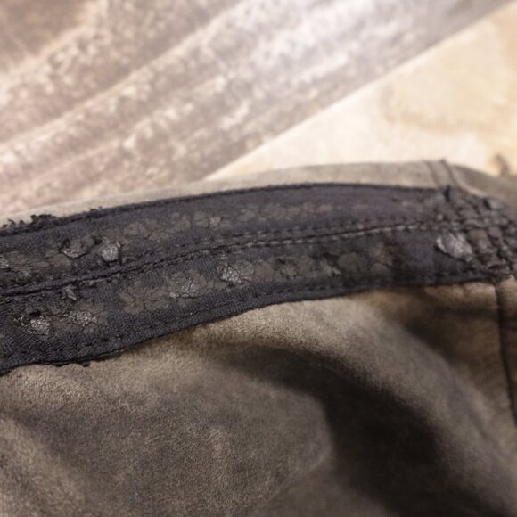 Rock & Republic Faux Leather Moto Jacket Men’s Large Gray Distressed Biker - Picture 4 of 15